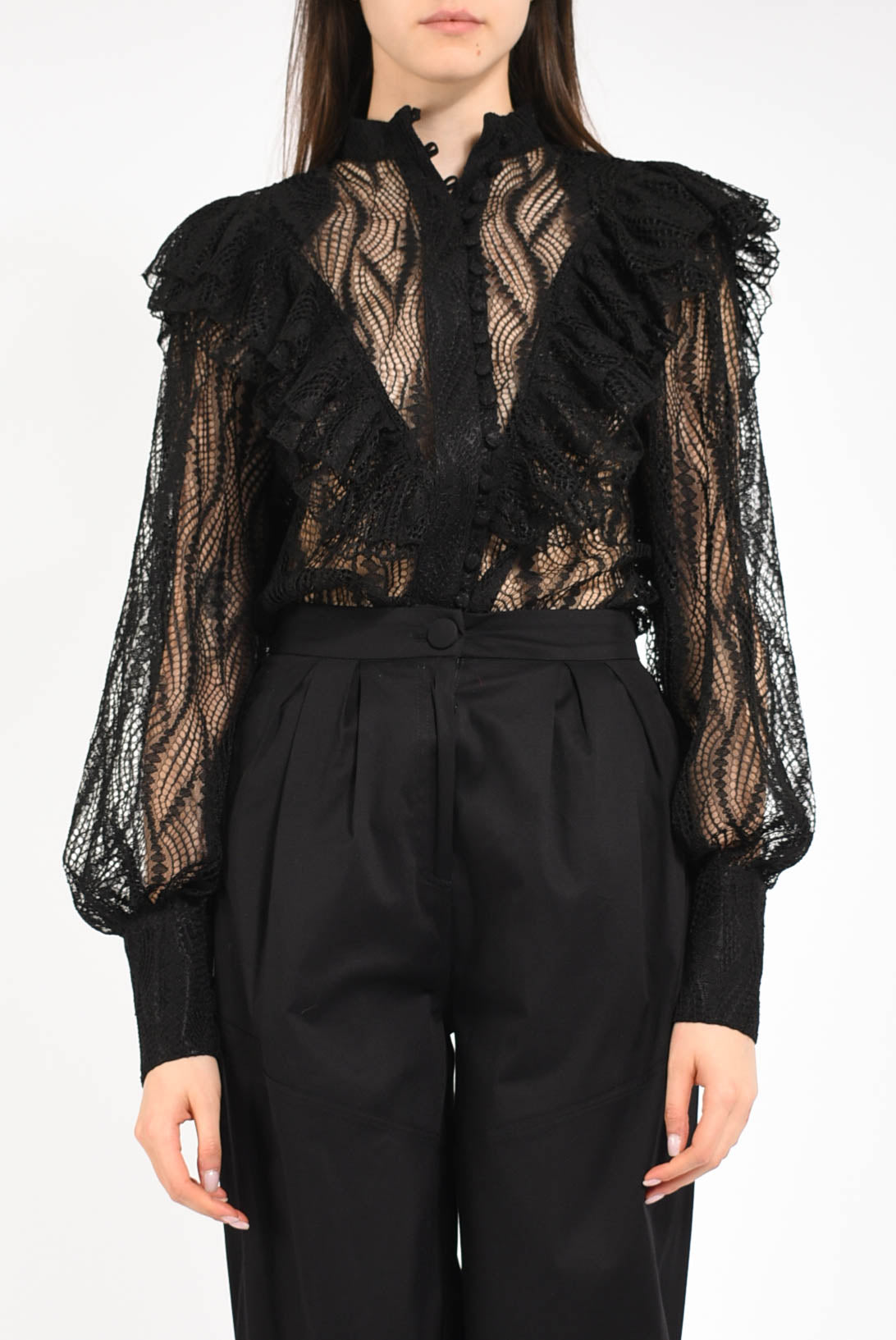 camicia in pizzo