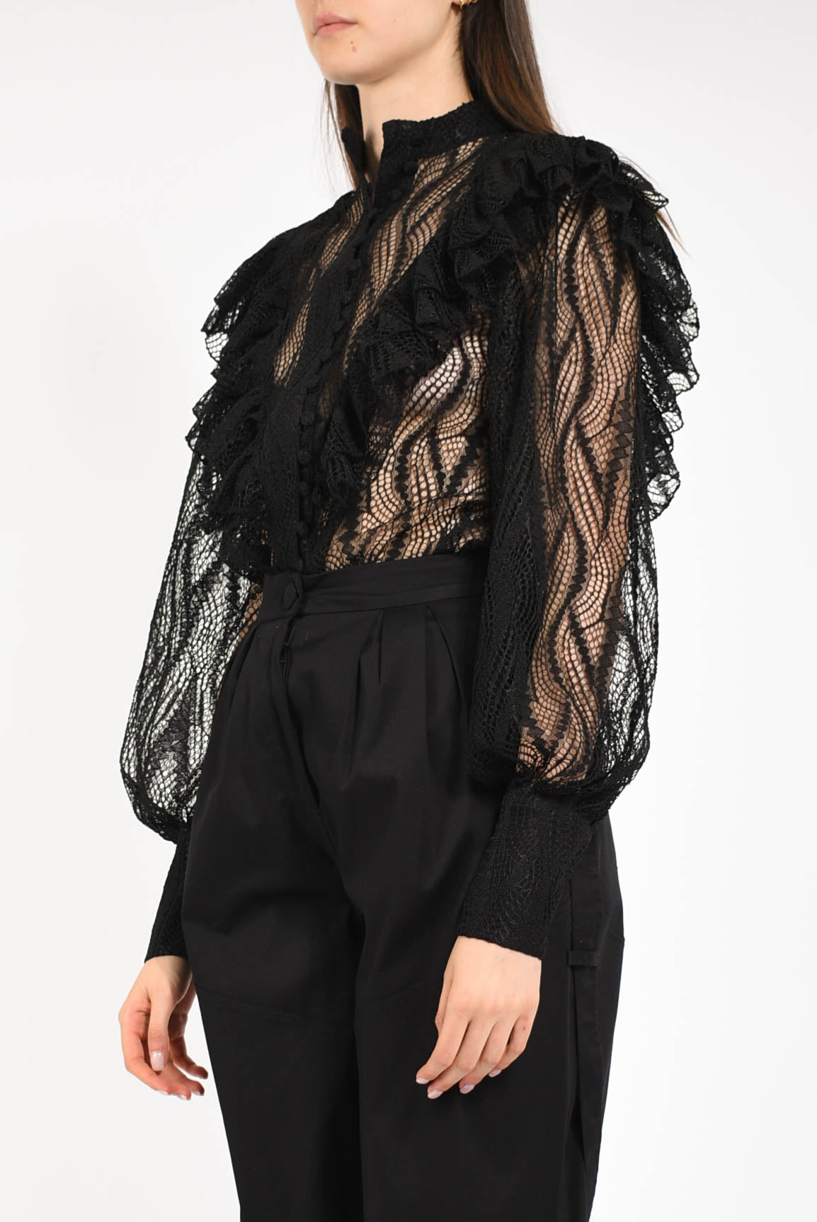 camicia in pizzo