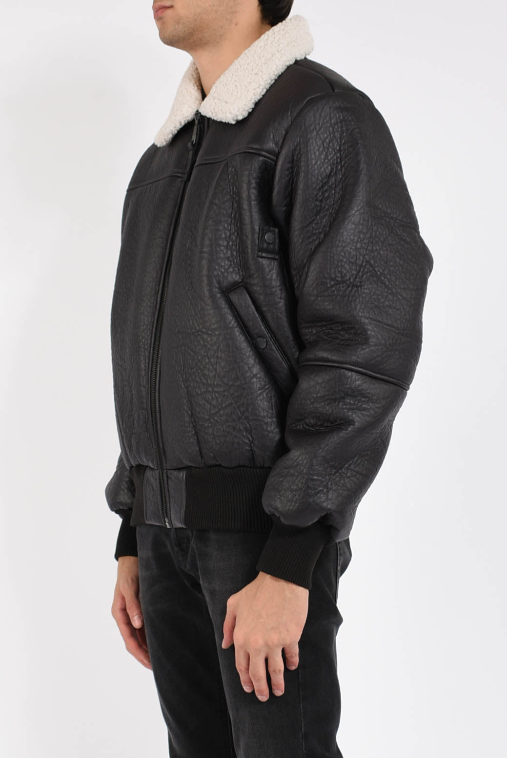 Bomber B15 in pelle sintetica