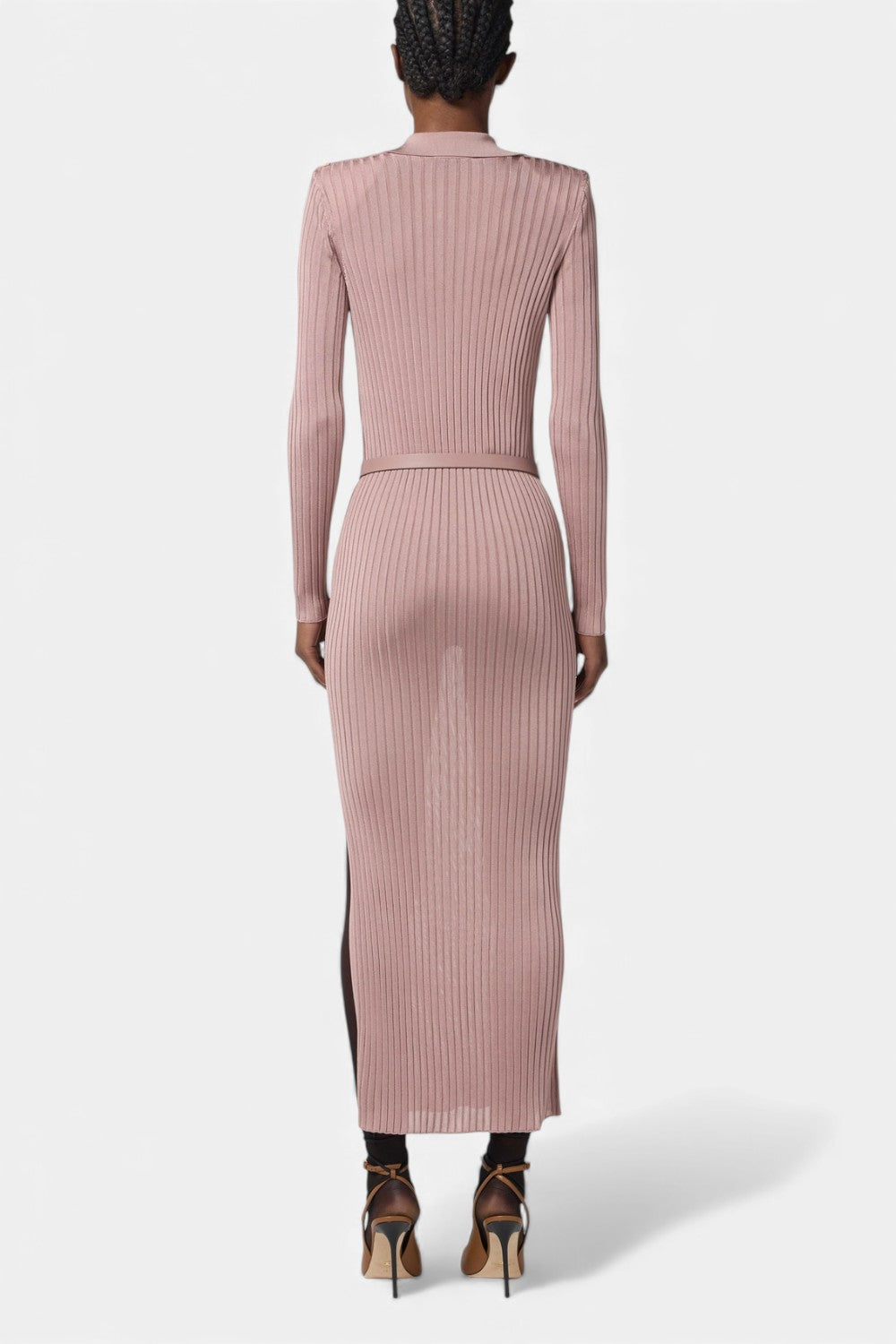 abito lungo in filato di viscosa