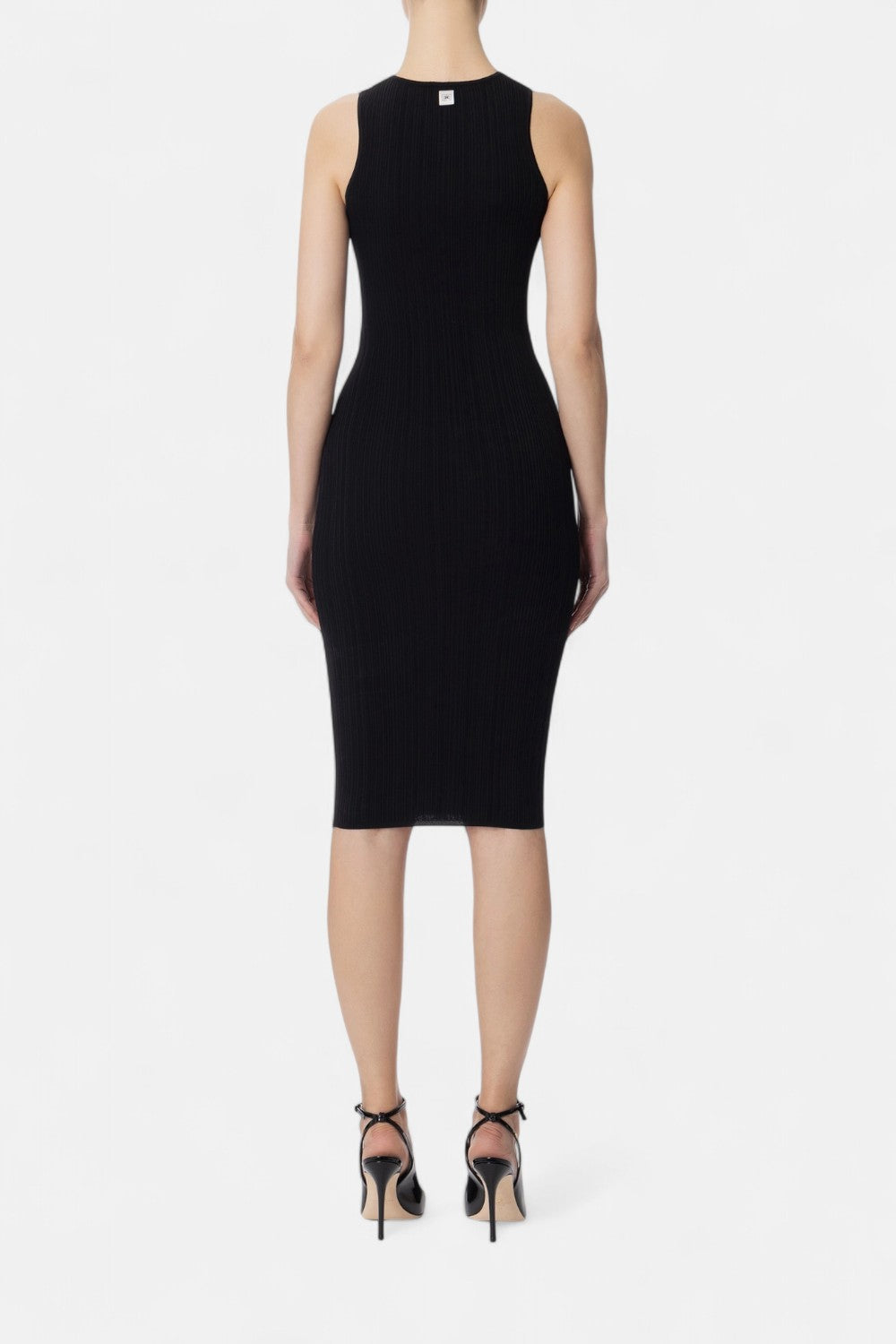 Abito midi con lacci criss-cross