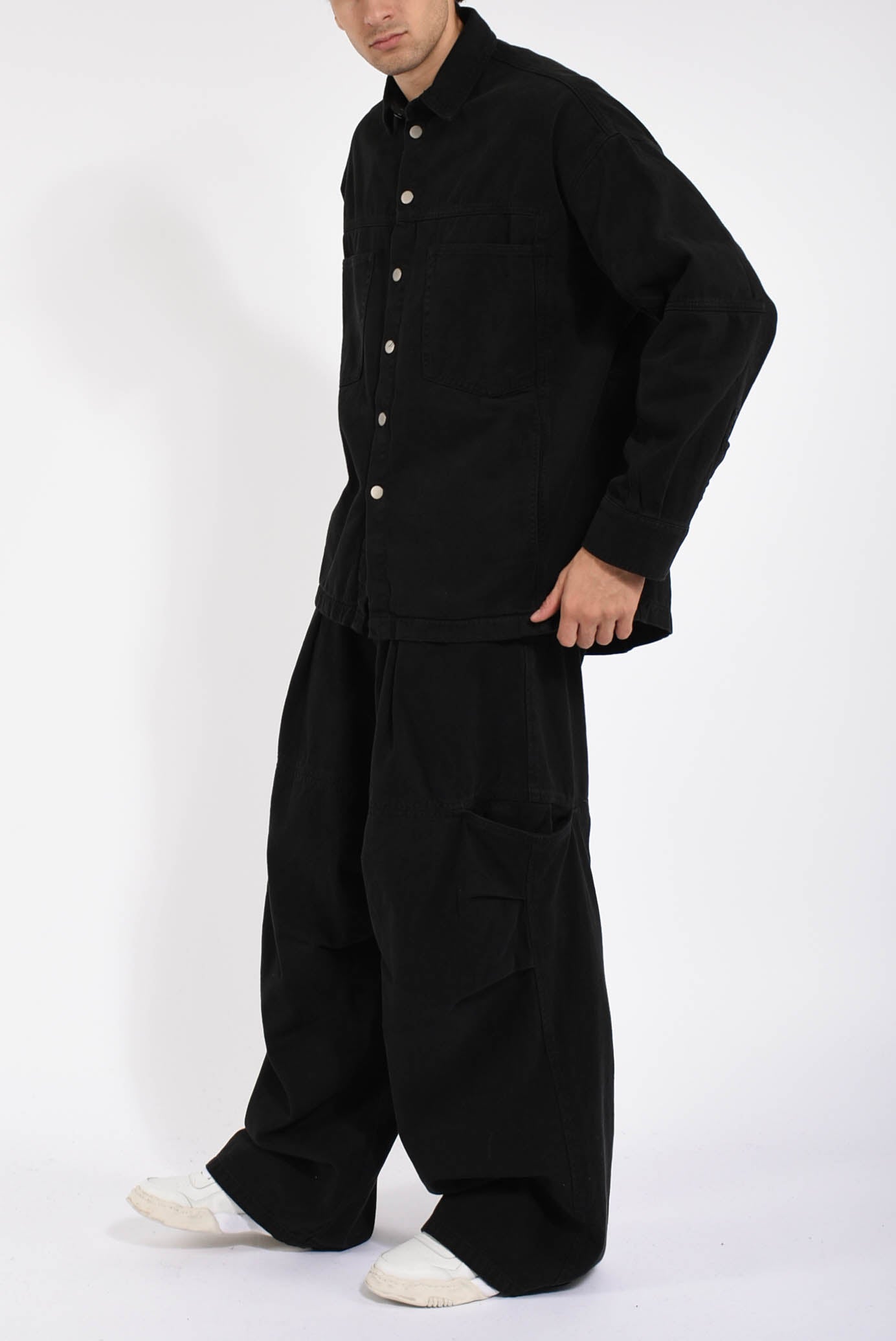 Pantaloni cargo in denim