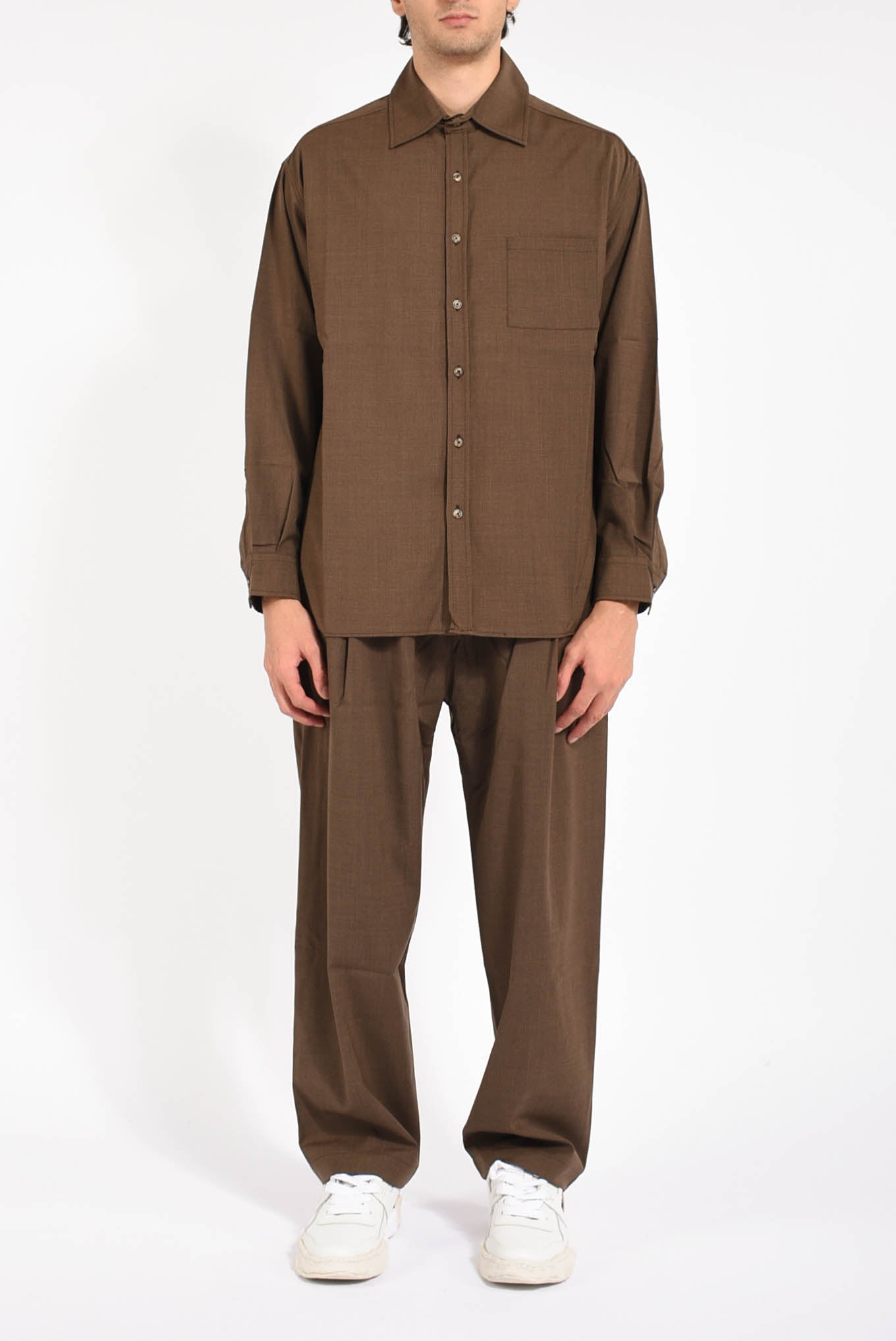 Camicia in misto lana