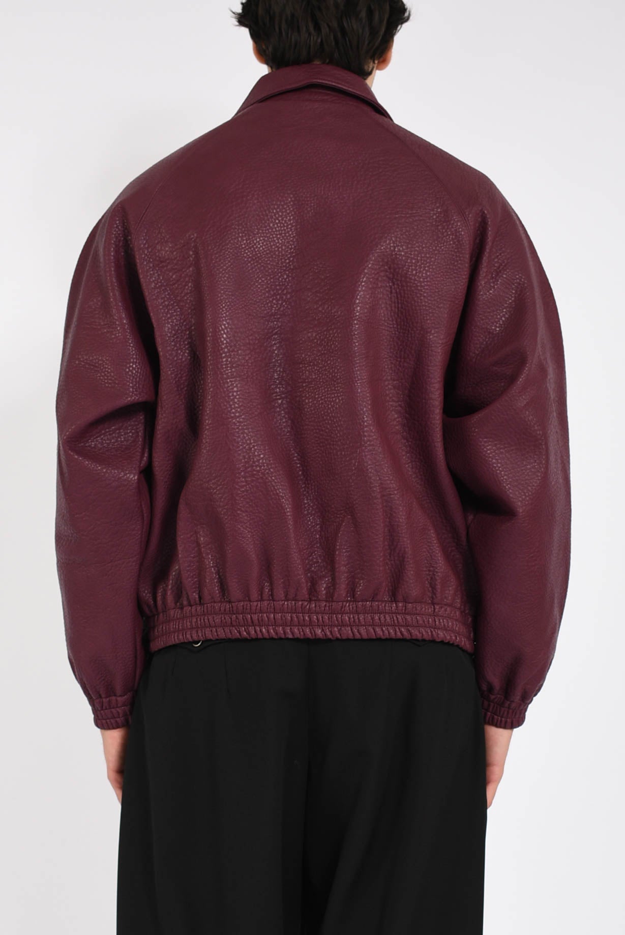 Giubbino basic leather