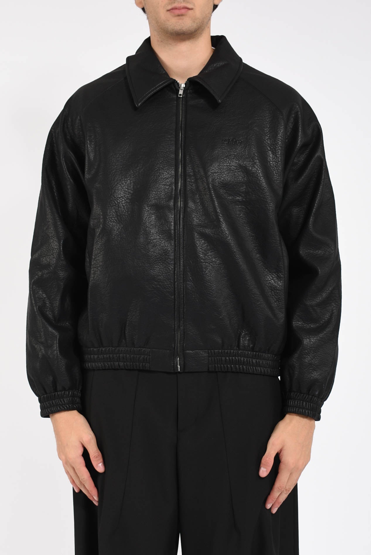 Giubbino basic leather