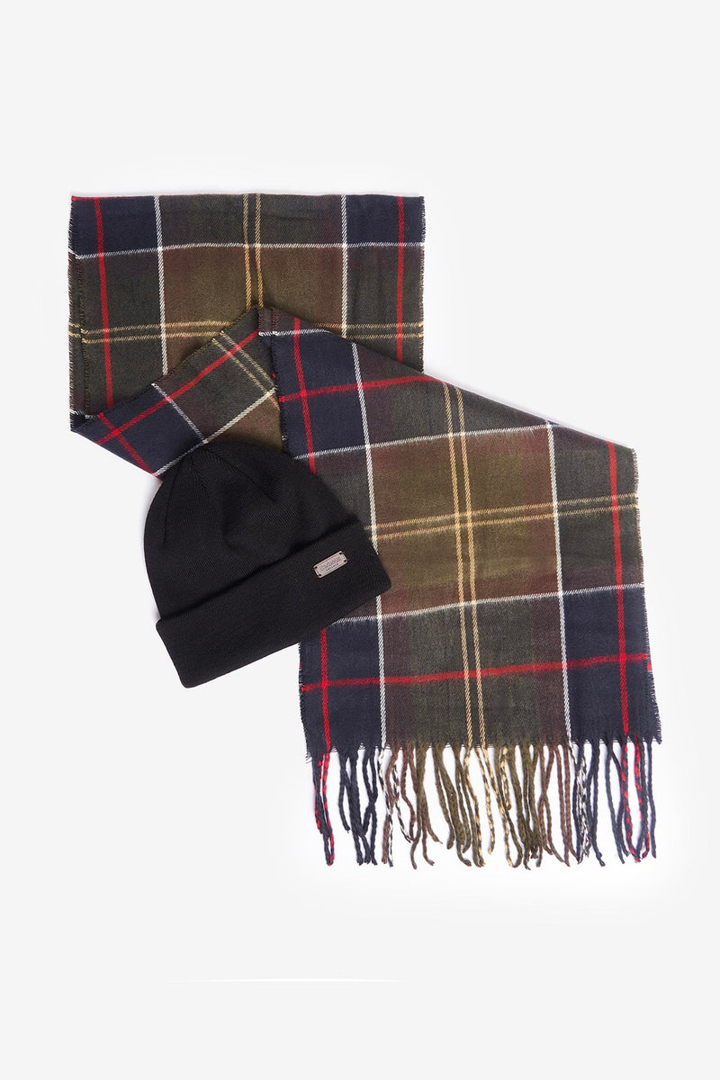 BARBOUR SET berretto swinton e sciarpa galingale
