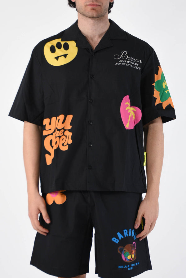 BARROW camicia bowling multicolor
