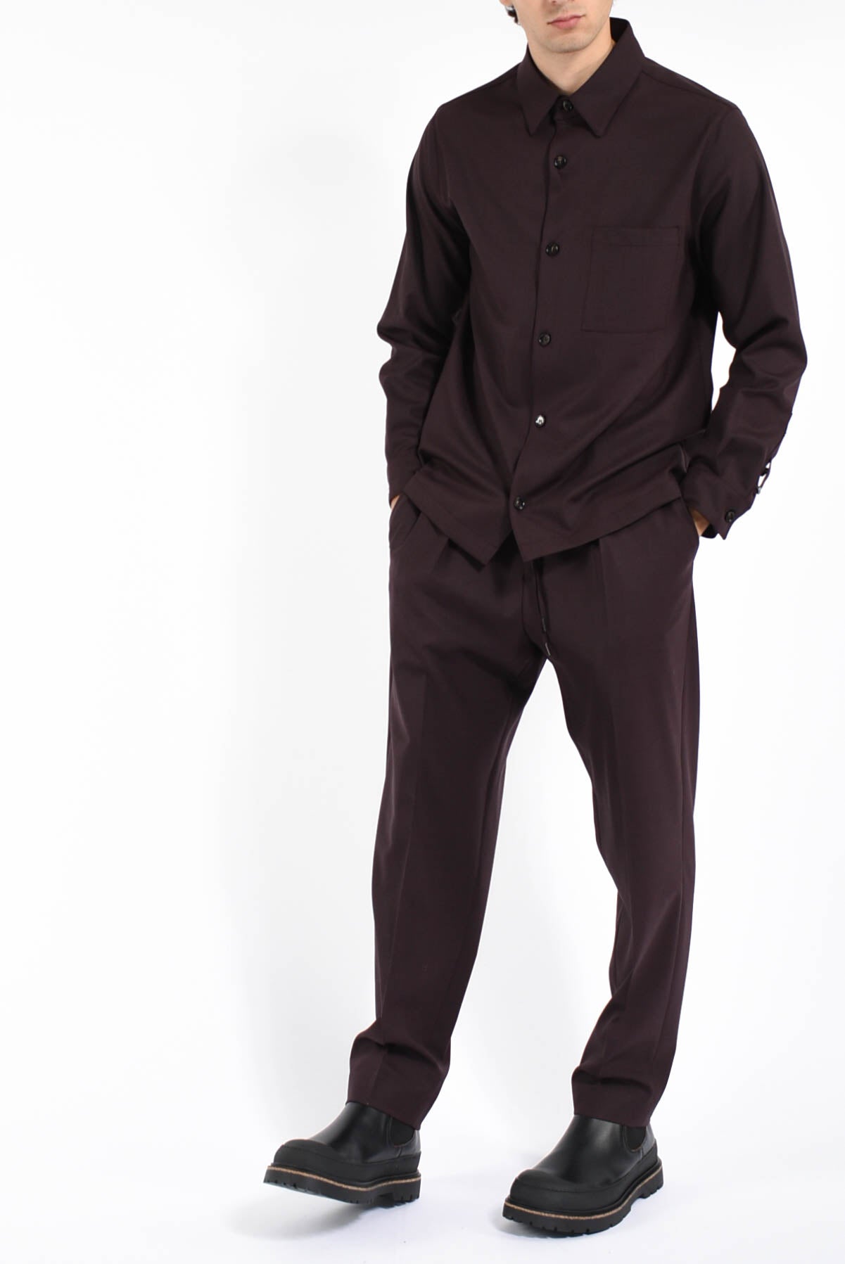 Camicia blake in misto lana
