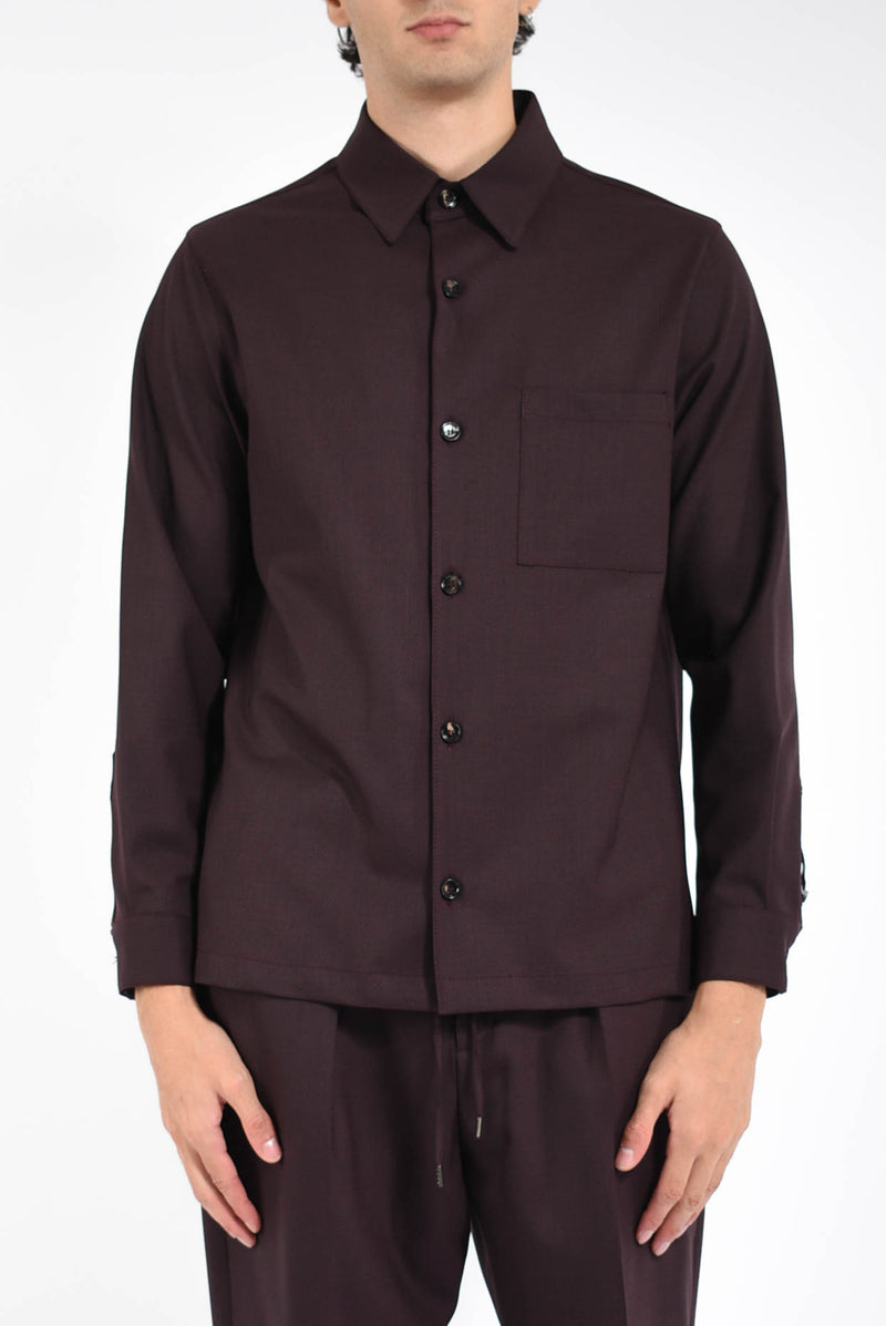 Camicia blake in misto lana