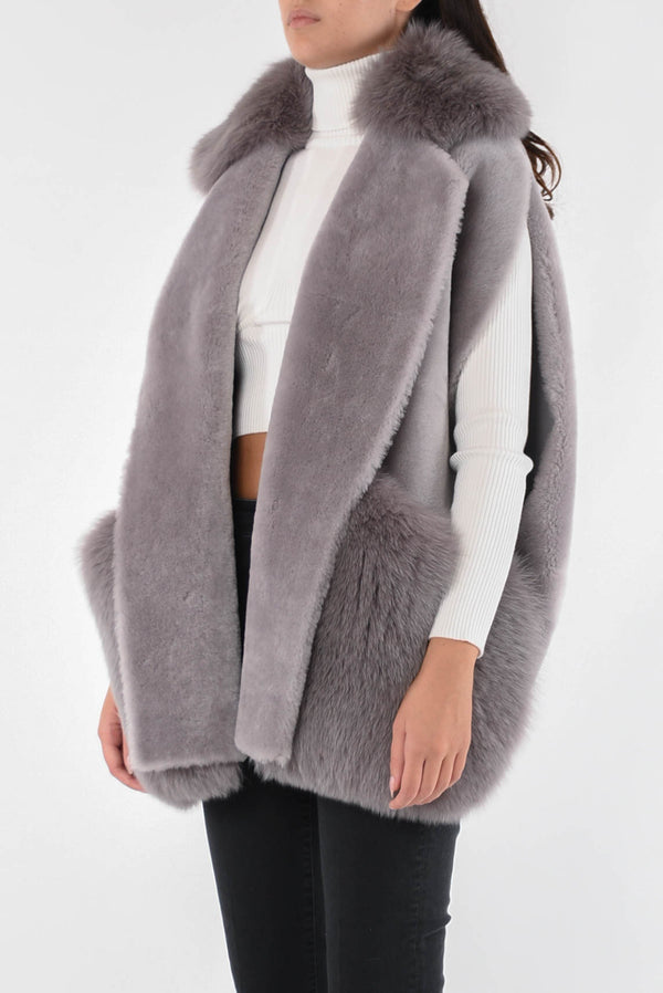 BLANCHA gilet in visone