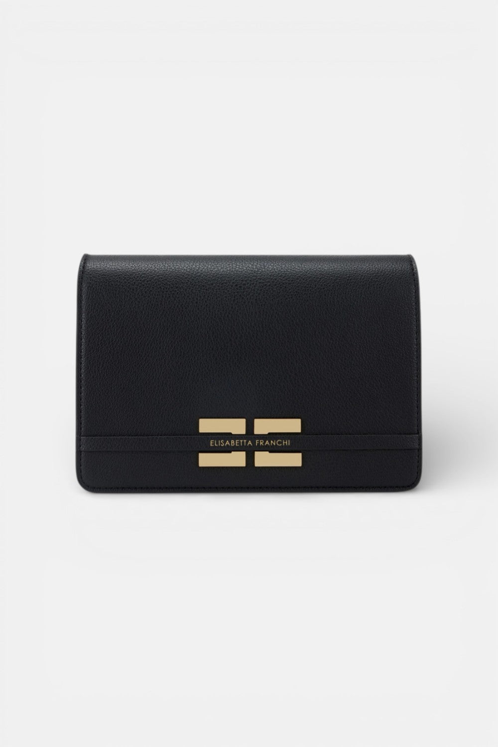 Borsa a tracolla con placca logo