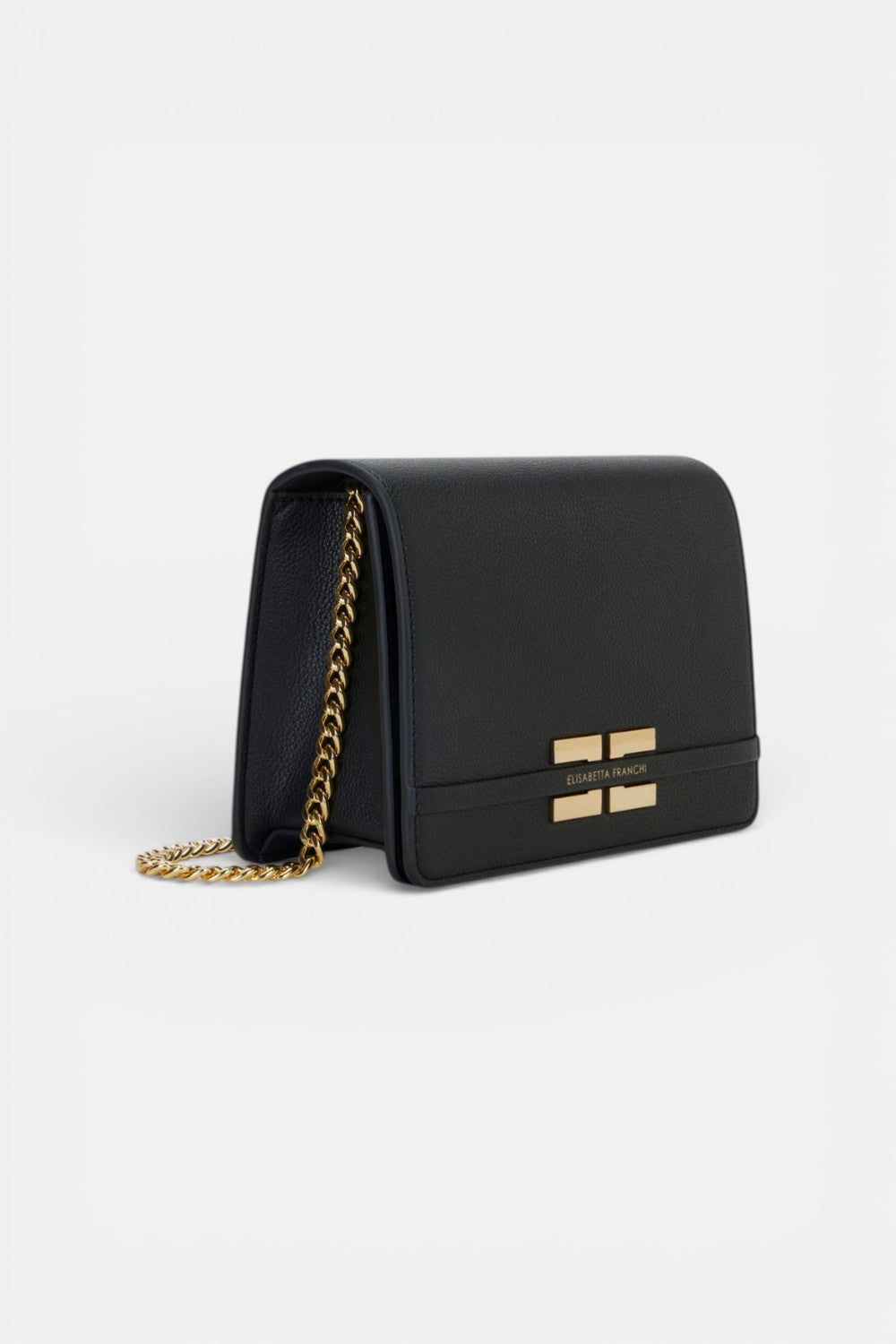 Borsa a tracolla con placca logo