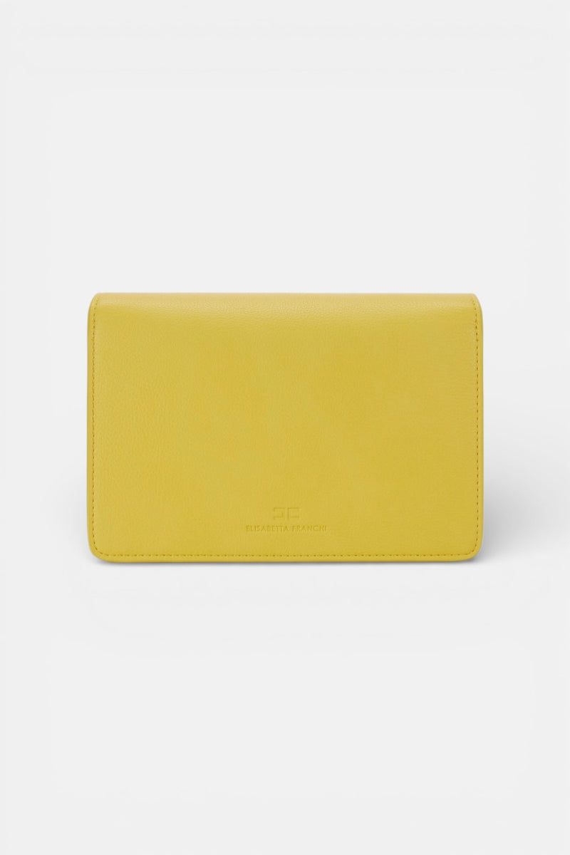 Borsa a tracolla con placca logo
