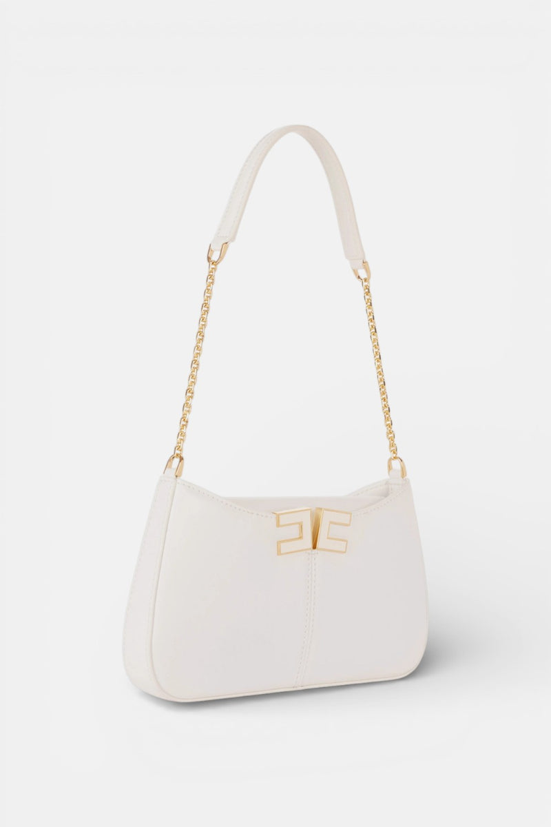 Borsa a spalla con dettaglio logo
