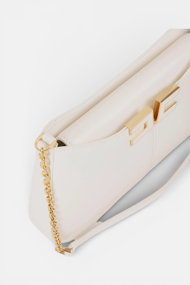 Borsa a spalla con dettaglio logo