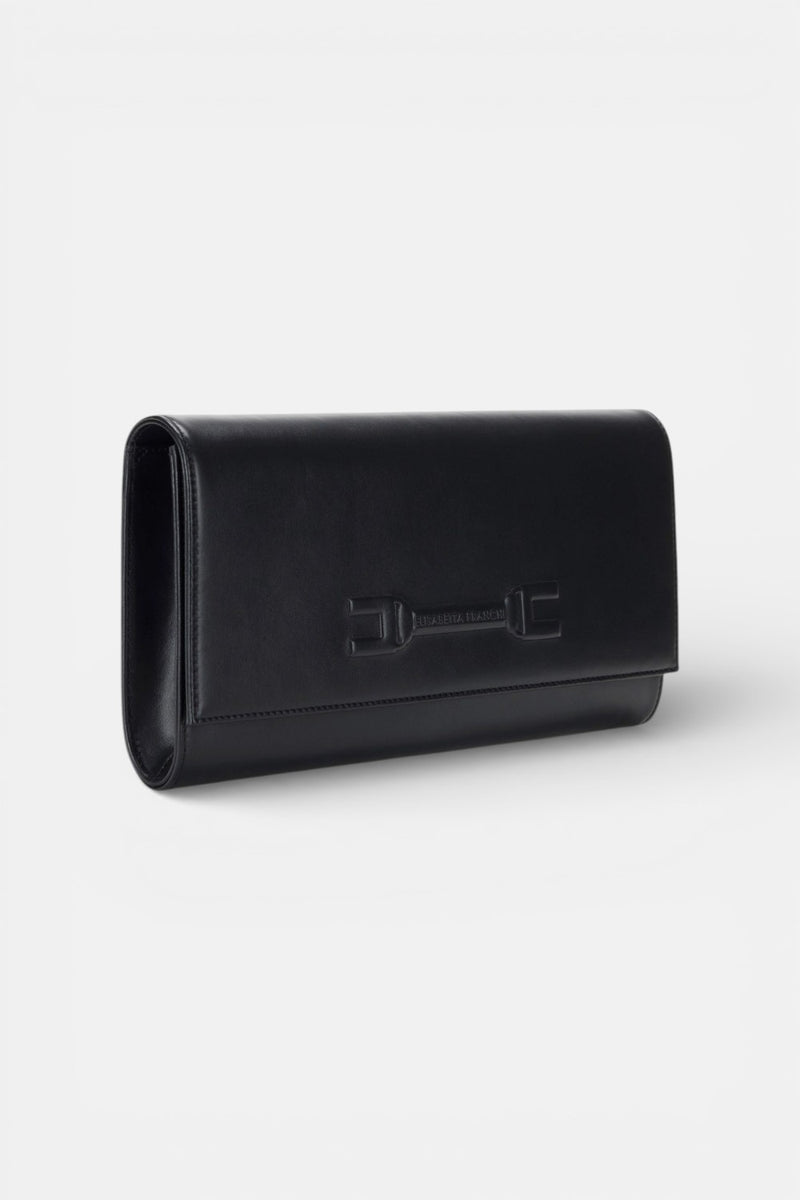 pochette con logo embossed