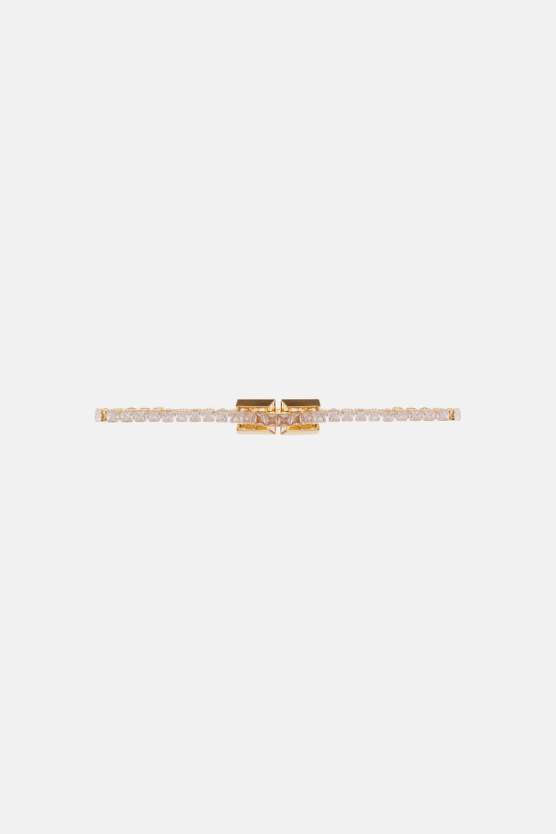 Collana in strass con logo