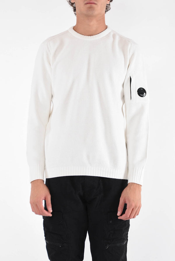 C.P. COMPANY Maglia ciniglia con logo