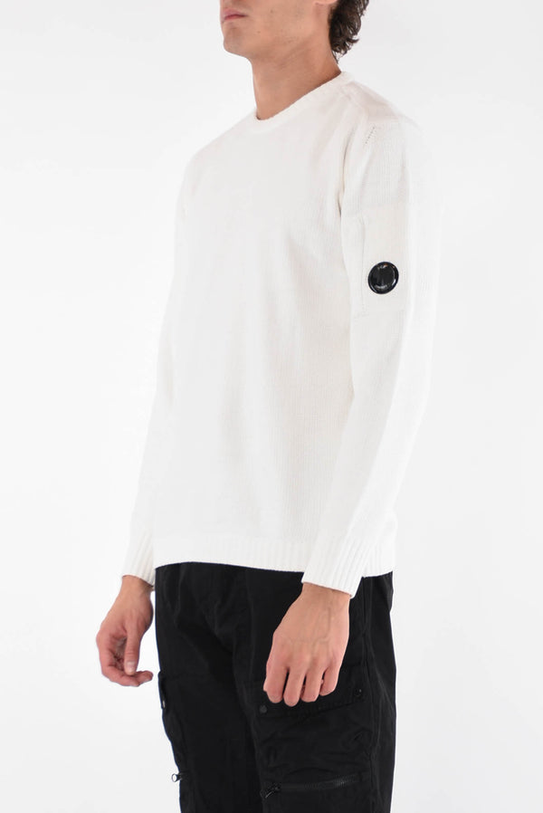 C.P. COMPANY Maglia ciniglia con logo