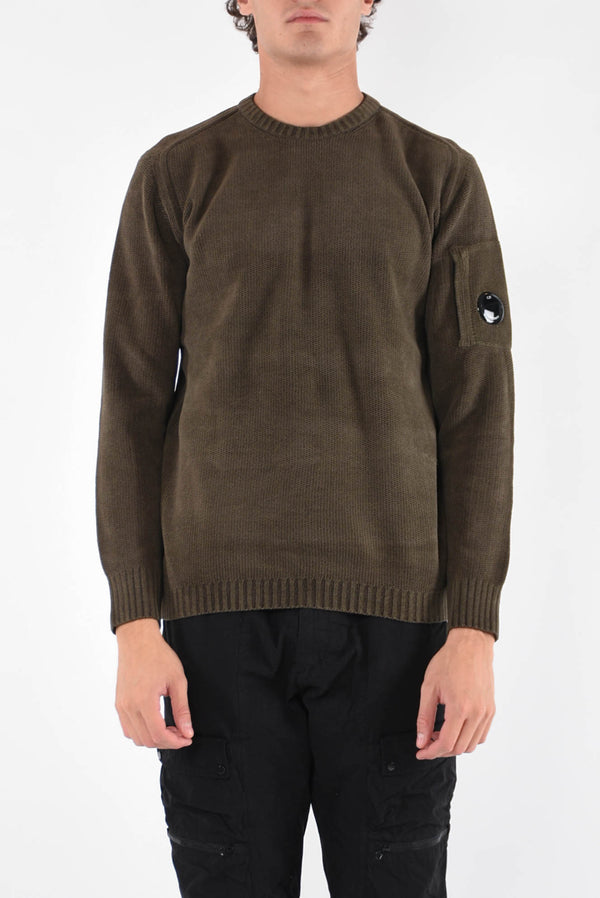 C.P. COMPANY Maglia ciniglia con logo