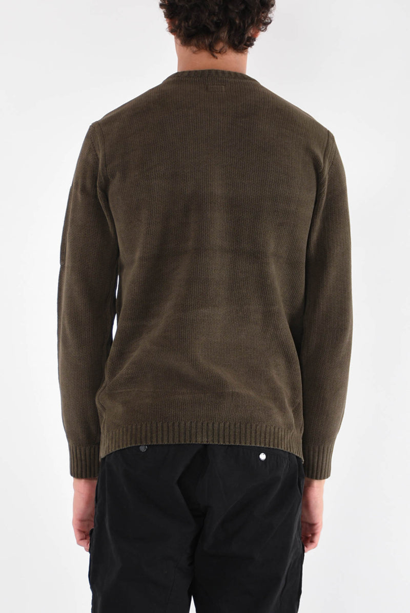 C.P. COMPANY Maglia ciniglia con logo