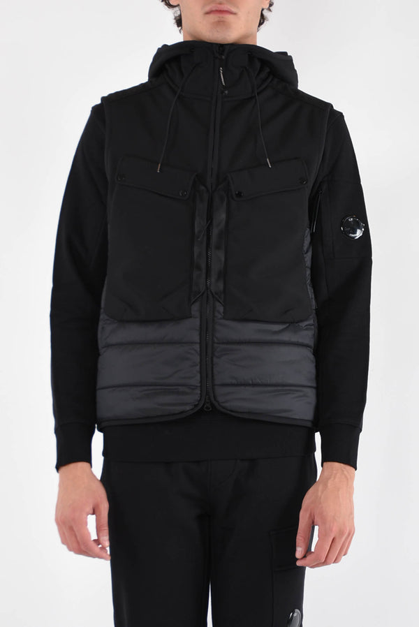 C.P. COMPANY Piumino smanicato goggle