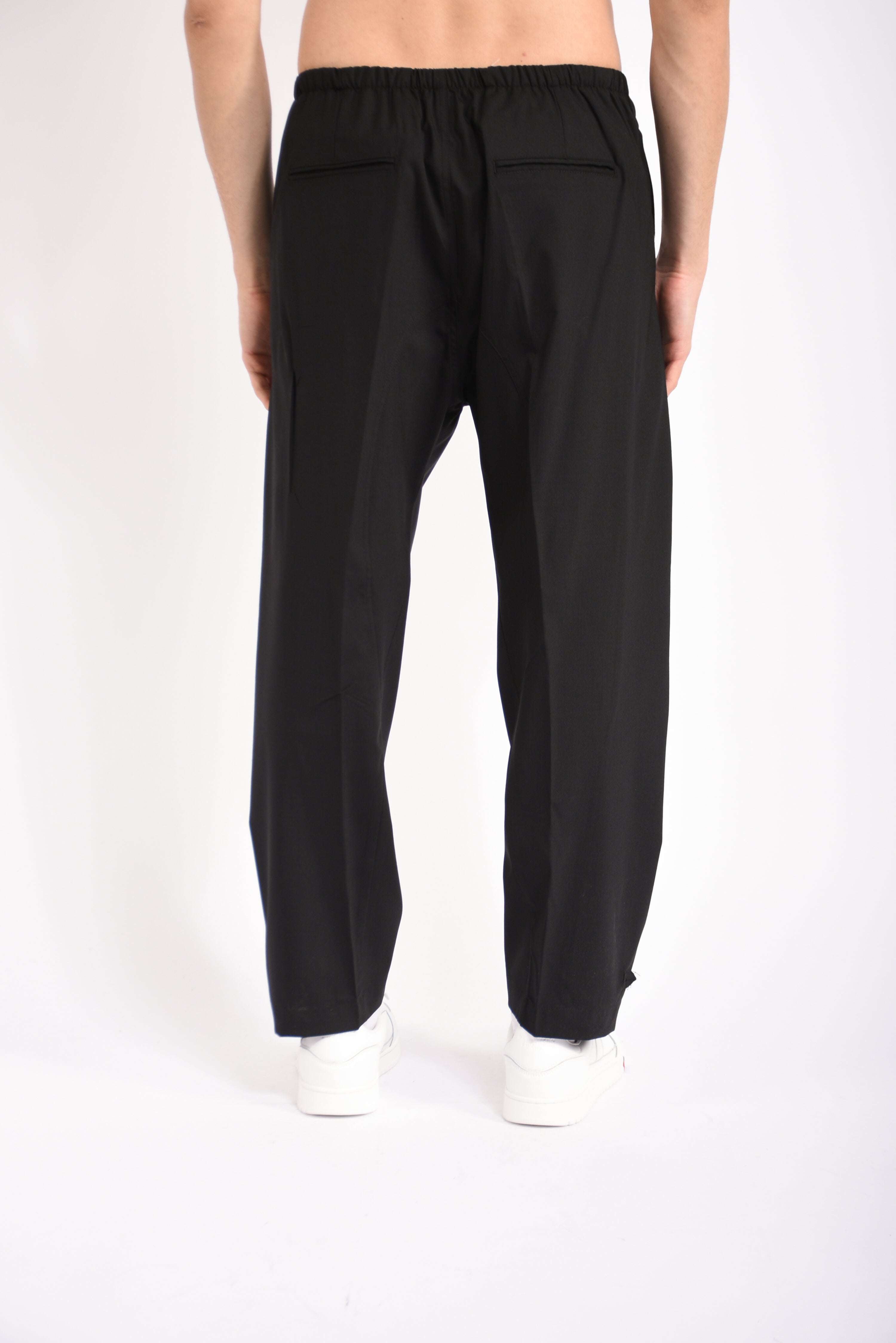 Pantaloni ballon in fresco lana