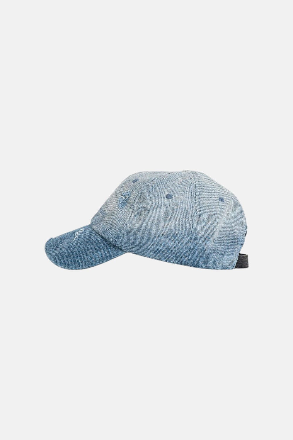 cappello effetto denim lavato e stampato