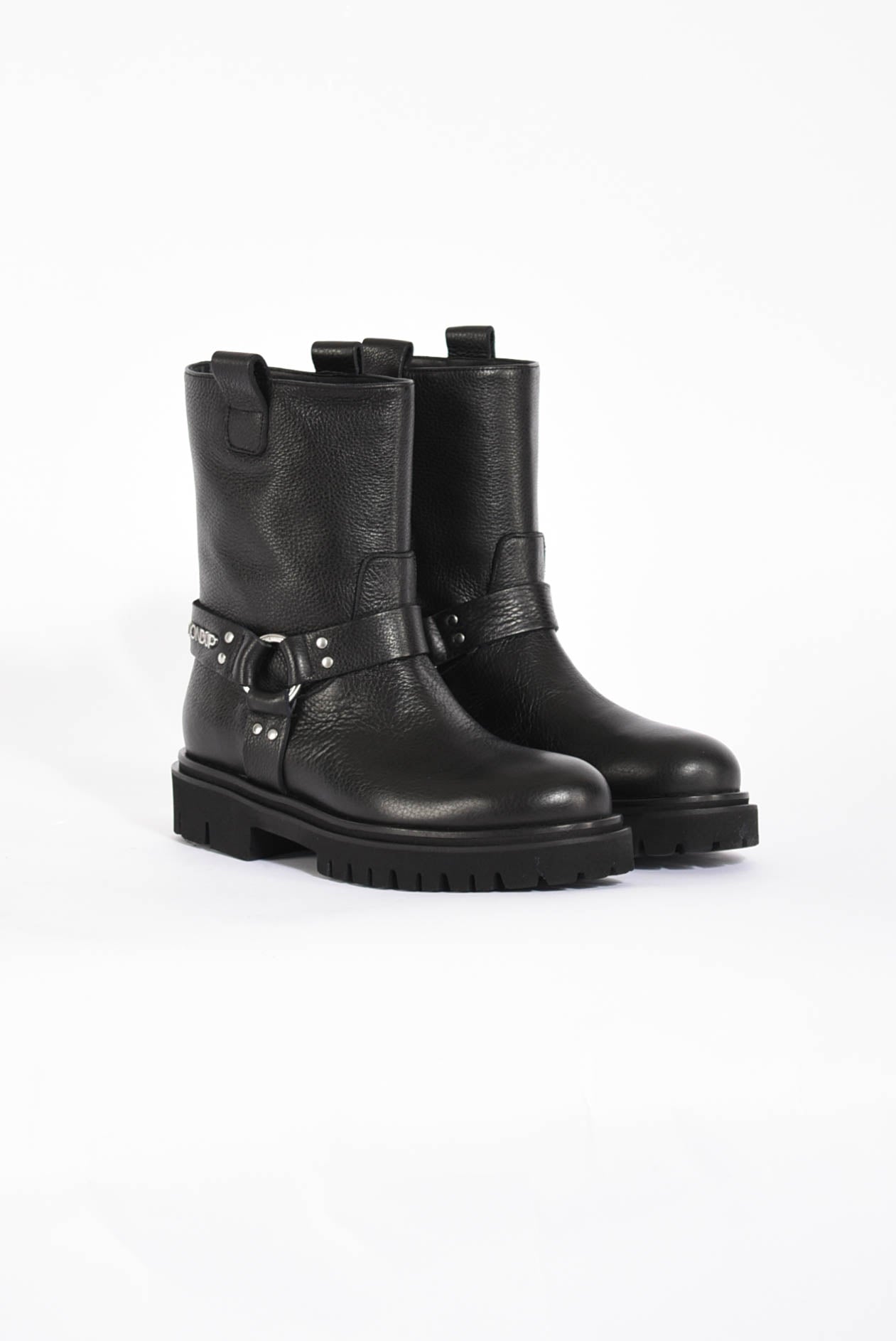 stivali Biker in pelle