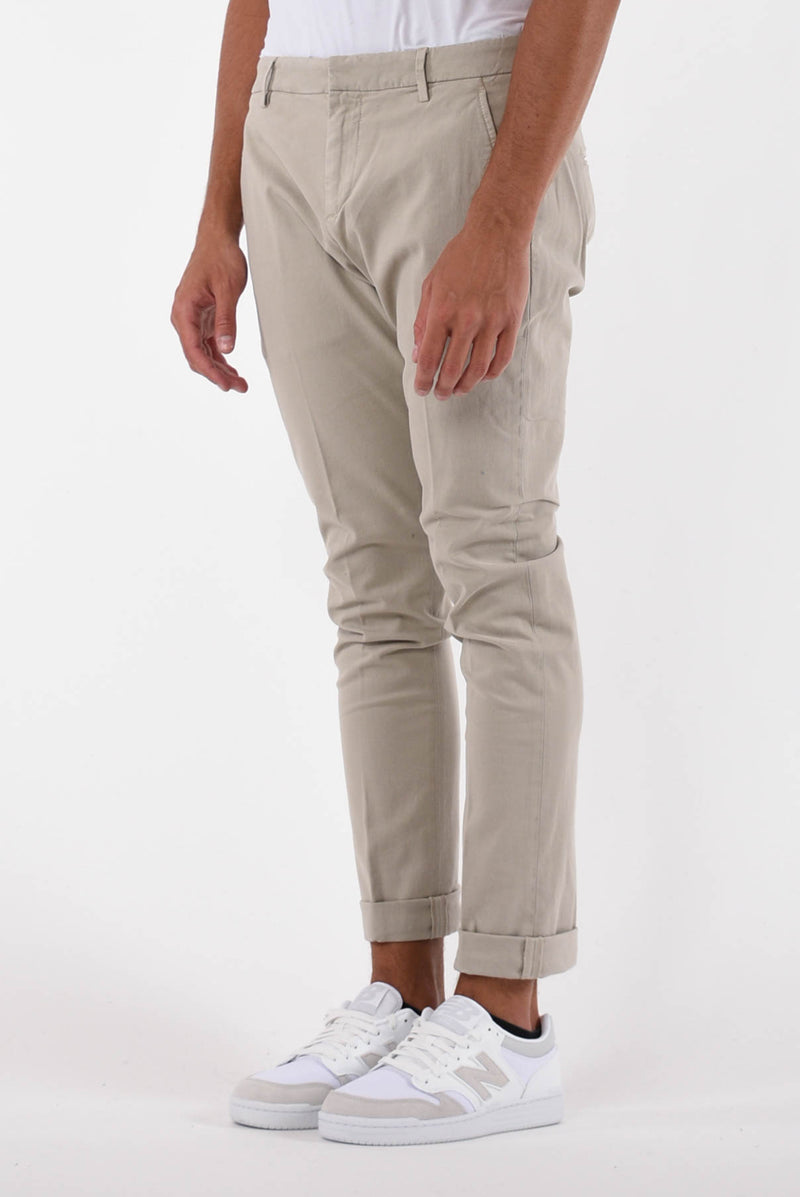 DONDUP Pantaloni gaubert in cotone