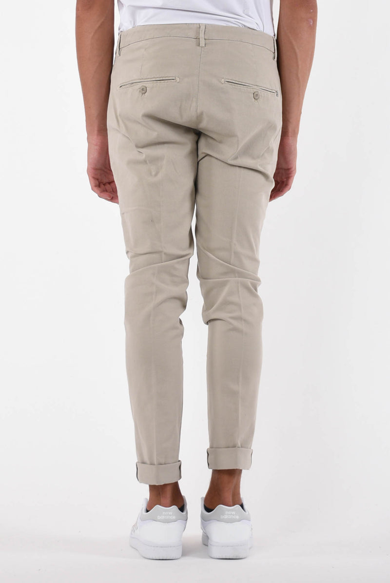 DONDUP Pantaloni gaubert in cotone