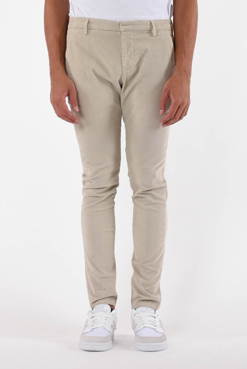 DONDUP Pantaloni gaubert in cotone