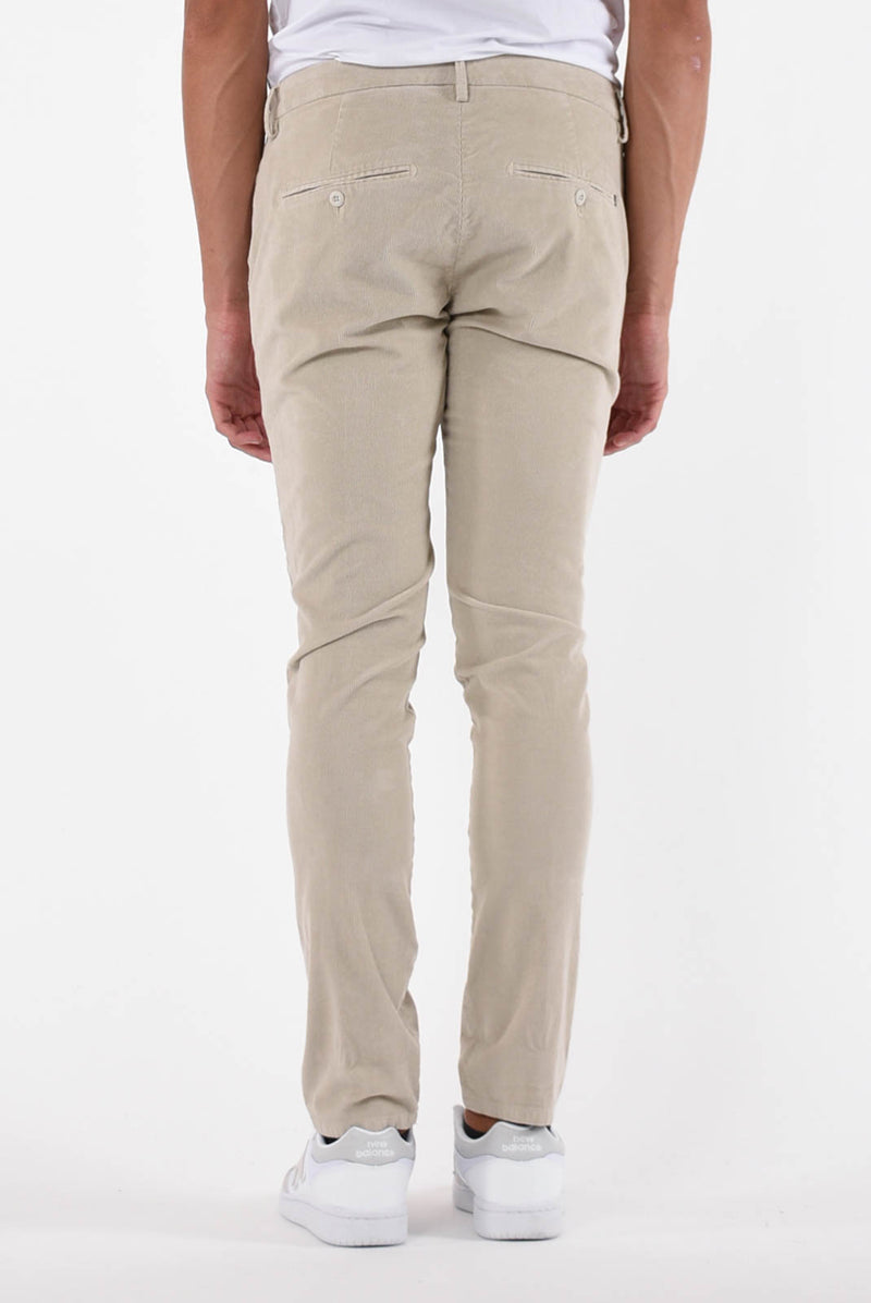 DONDUP Pantaloni gaubert in cotone