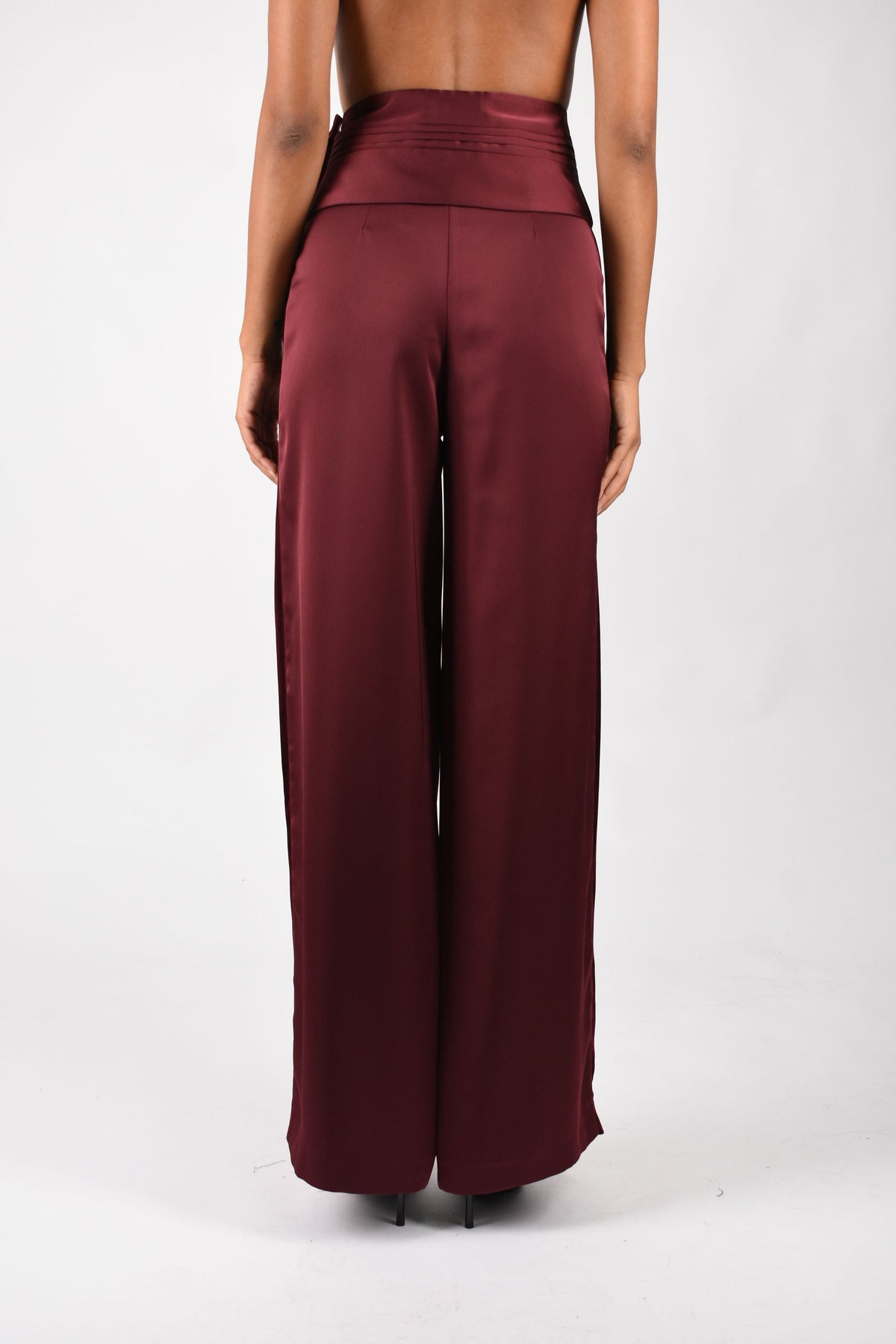 Pantaloni in raso heavy  A26CEPA10201