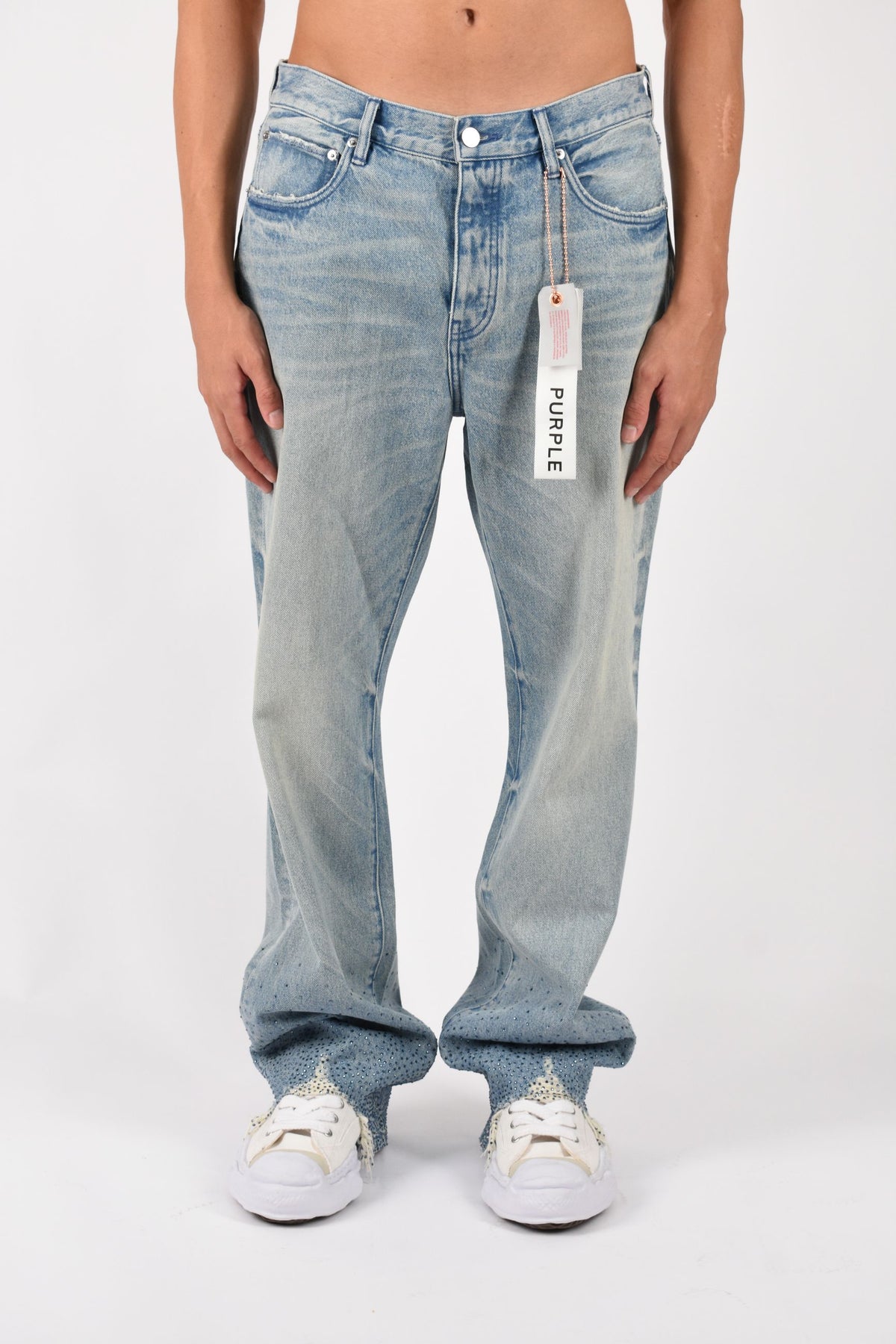 Jeans bootcut con applicazioni