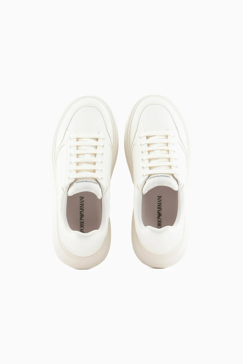 EMPORIO ARMANI Sneakers in mesh e suede