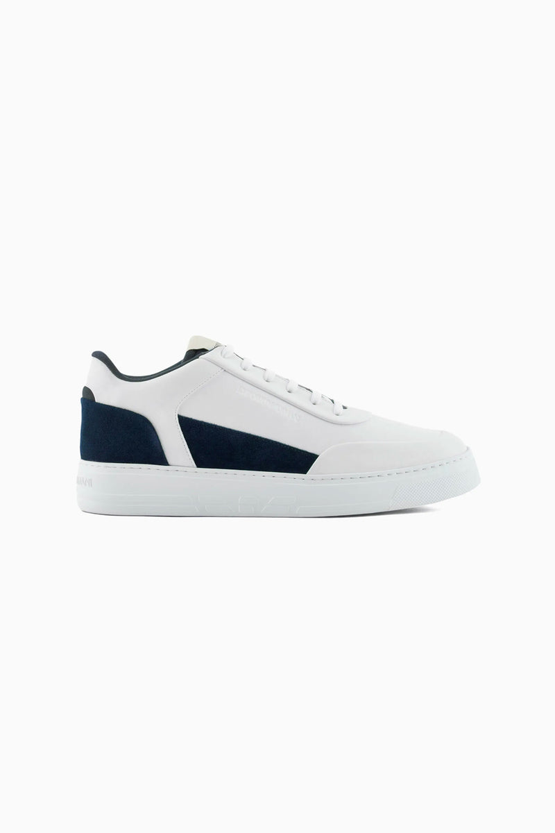 EMPORIO ARMANI Sneakers in pelle e suede