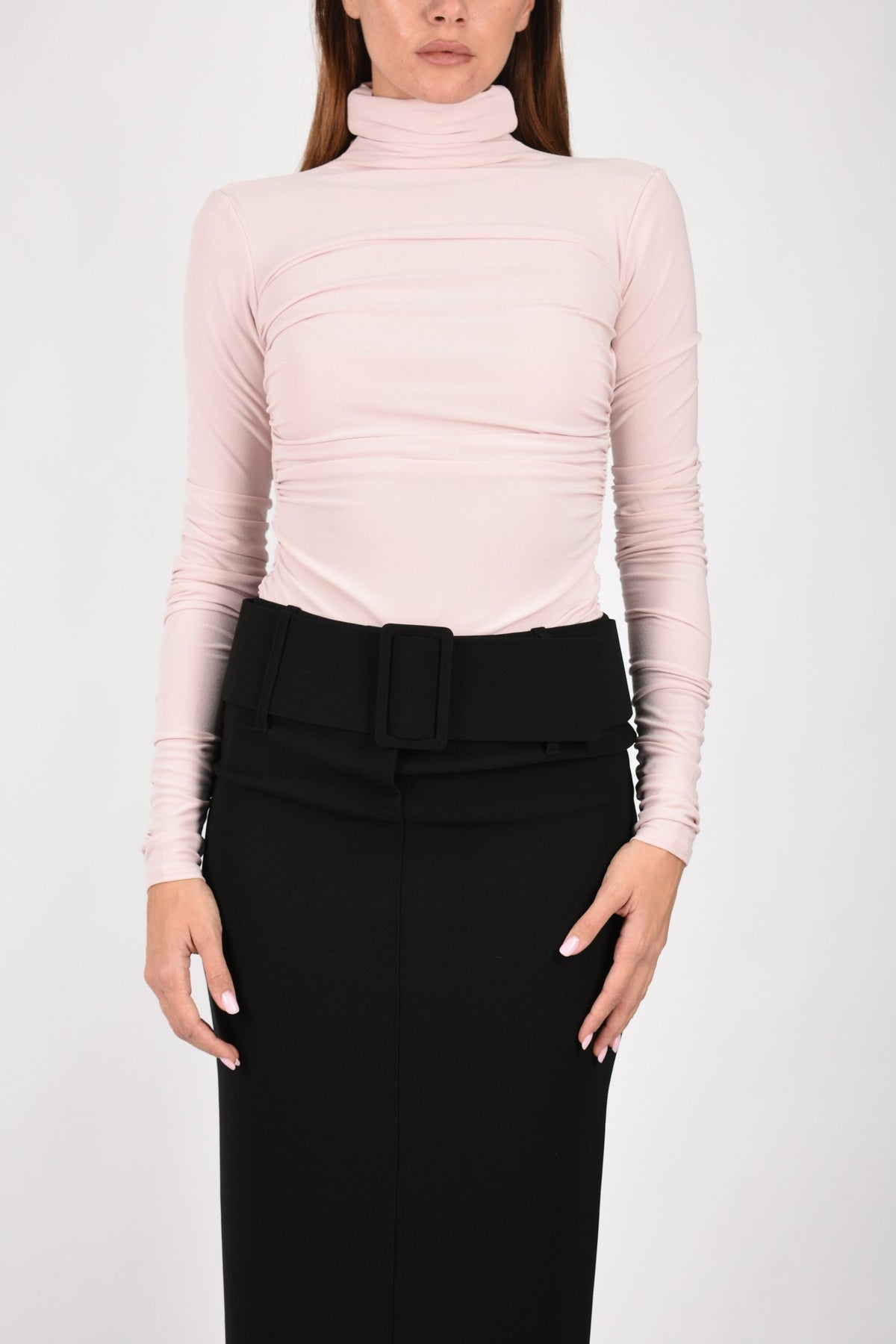 Maglia a maniche lunghe con drappeggi 8M0166J015