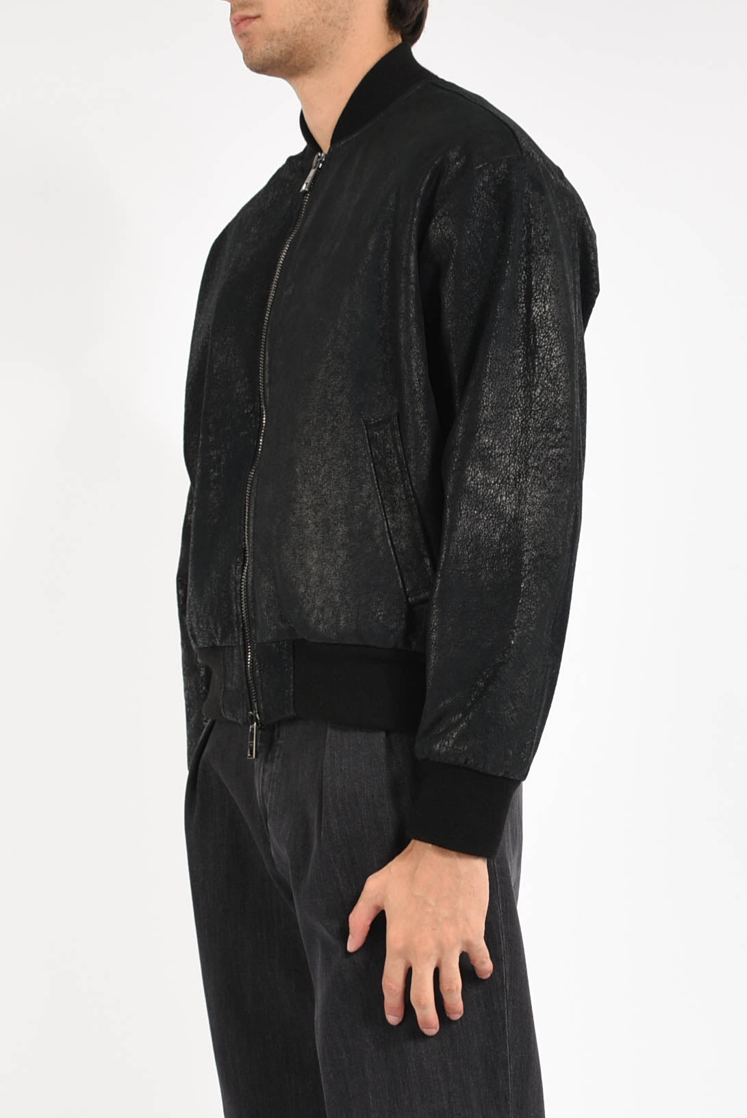 Bomber in pelle