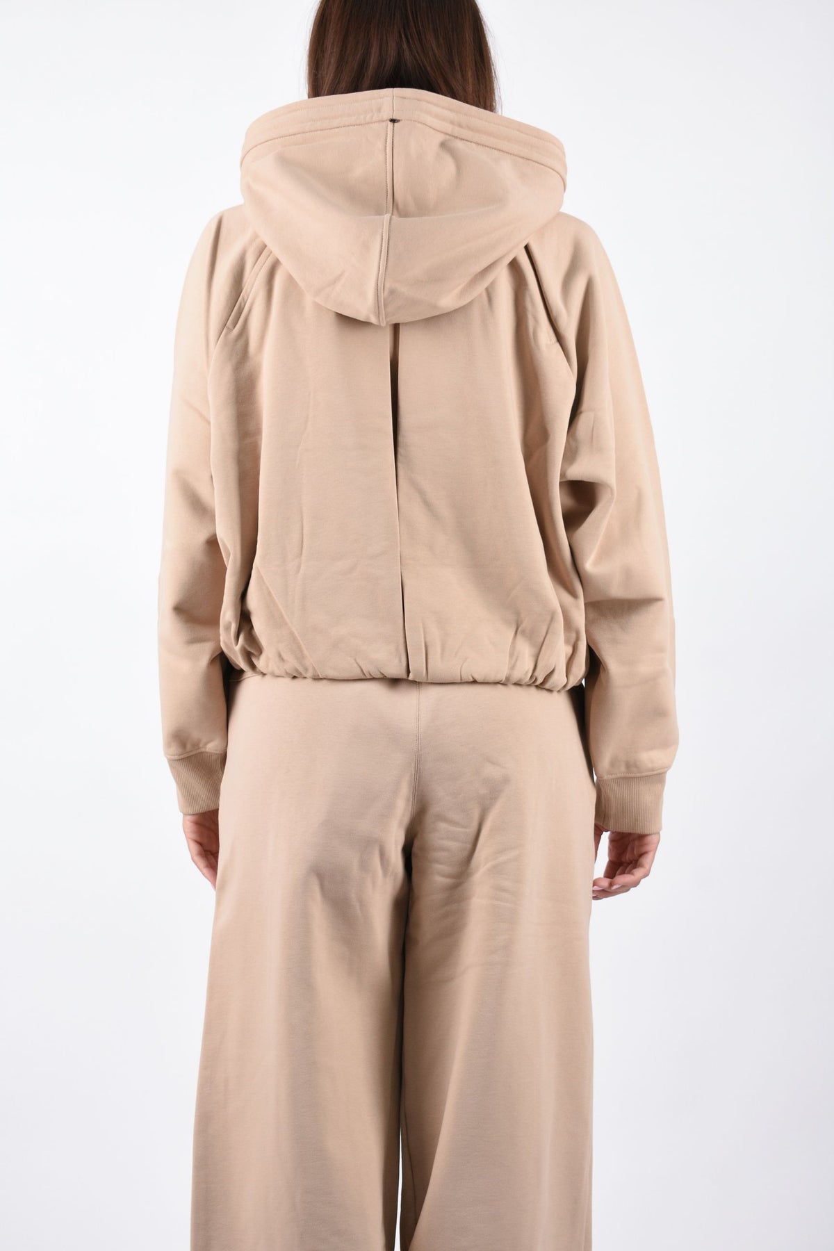 Felpa boxy con cappuccio in misto cotone FASHION 2622926015