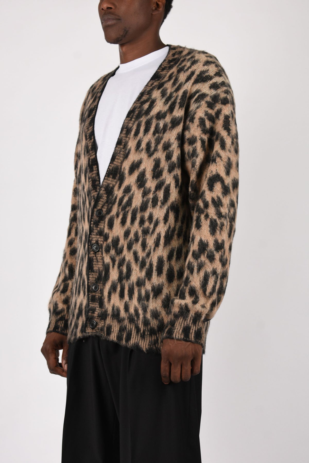 Cardigan boxy maculato F6LAMACA050