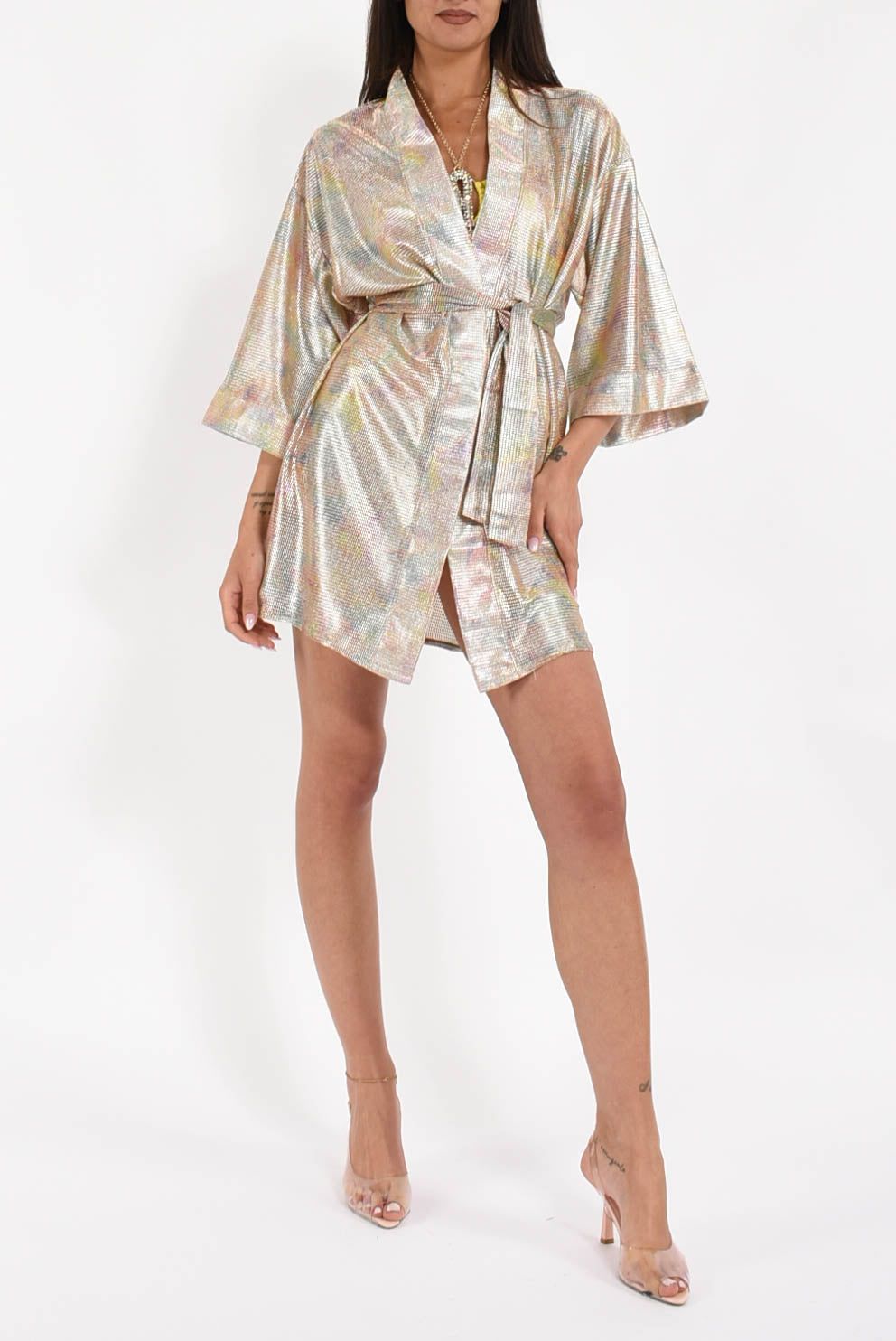 kimono in lurex