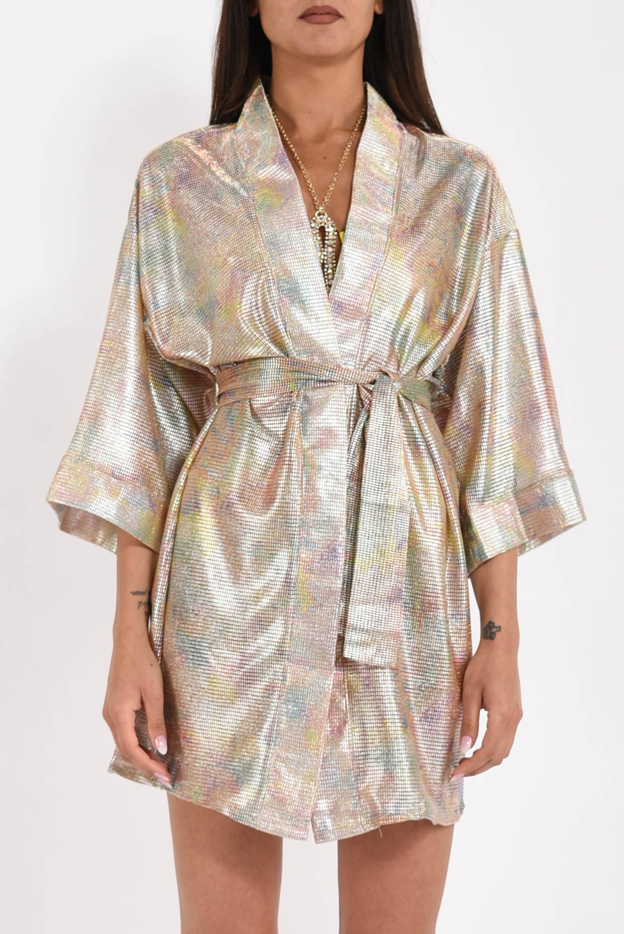 kimono in lurex