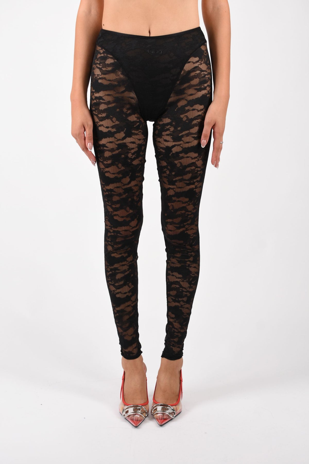 Leggings in nylon pizzo camouflage A225730DRAK