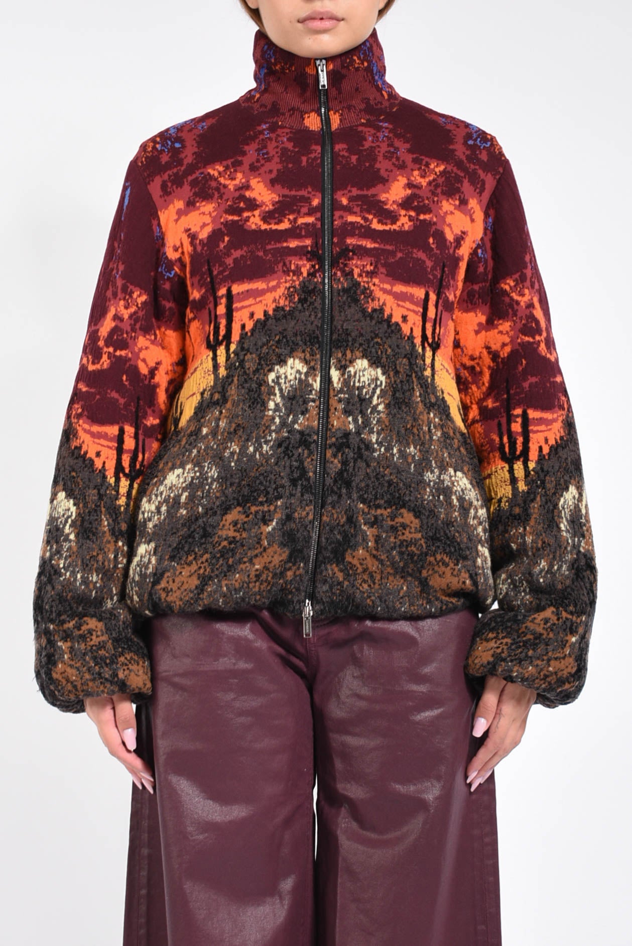 Bomber imbottito jacquard Oniric Desert
