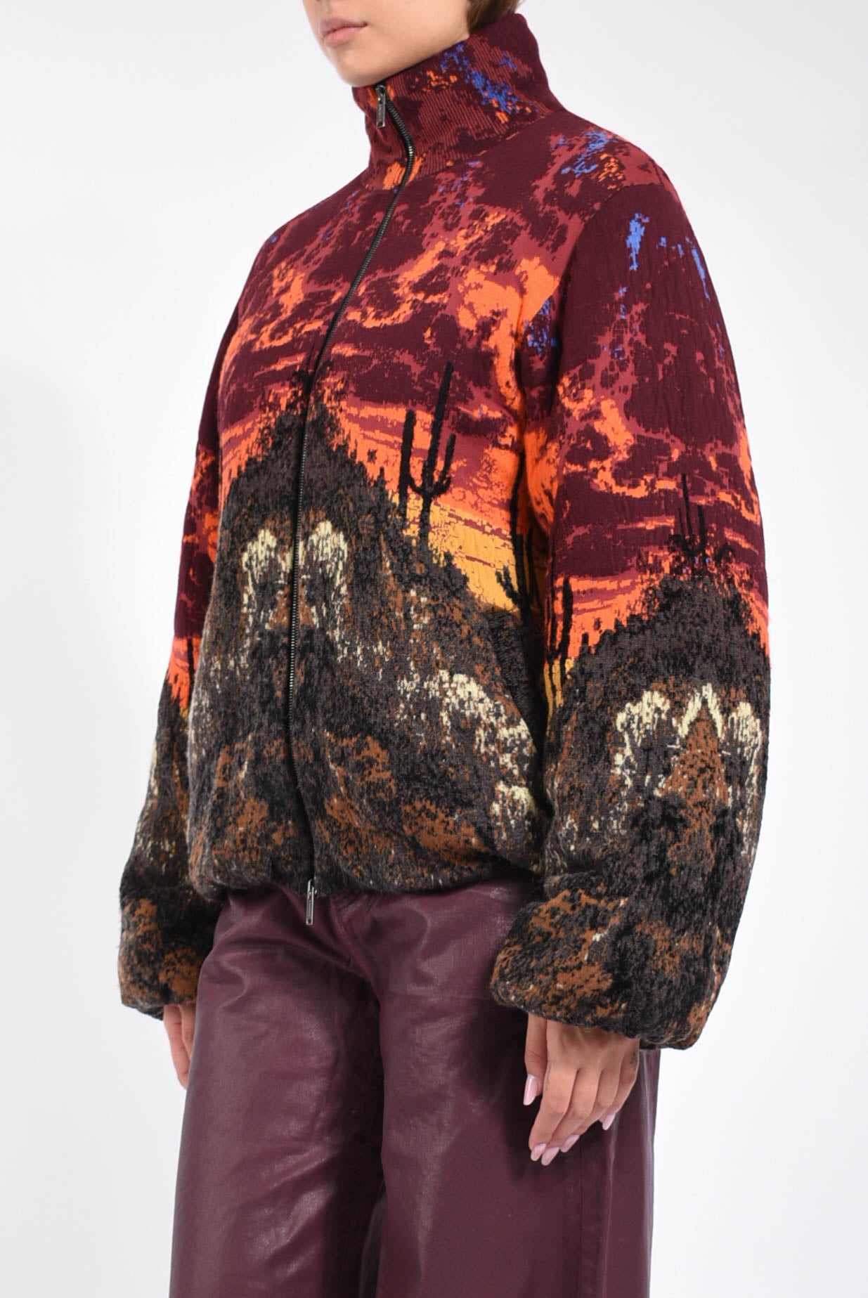 Bomber imbottito jacquard Oniric Desert