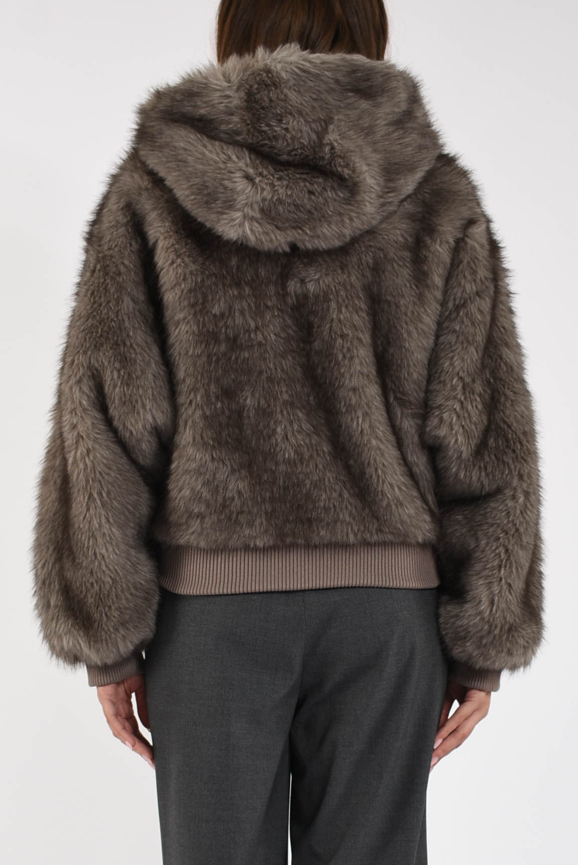 bomber in ecopelliccia