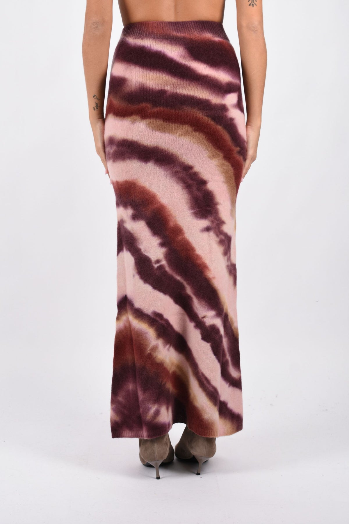 GONNA MIDI MALTINTA IN LANA E CASHMERE F6LAWOKK139