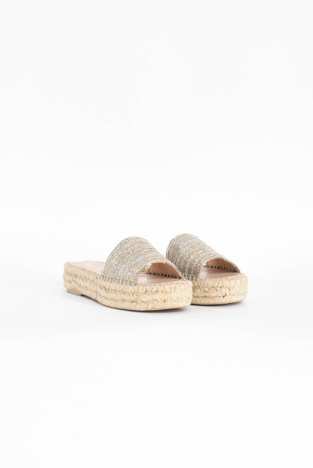 sandali bassi lurex cotton blend