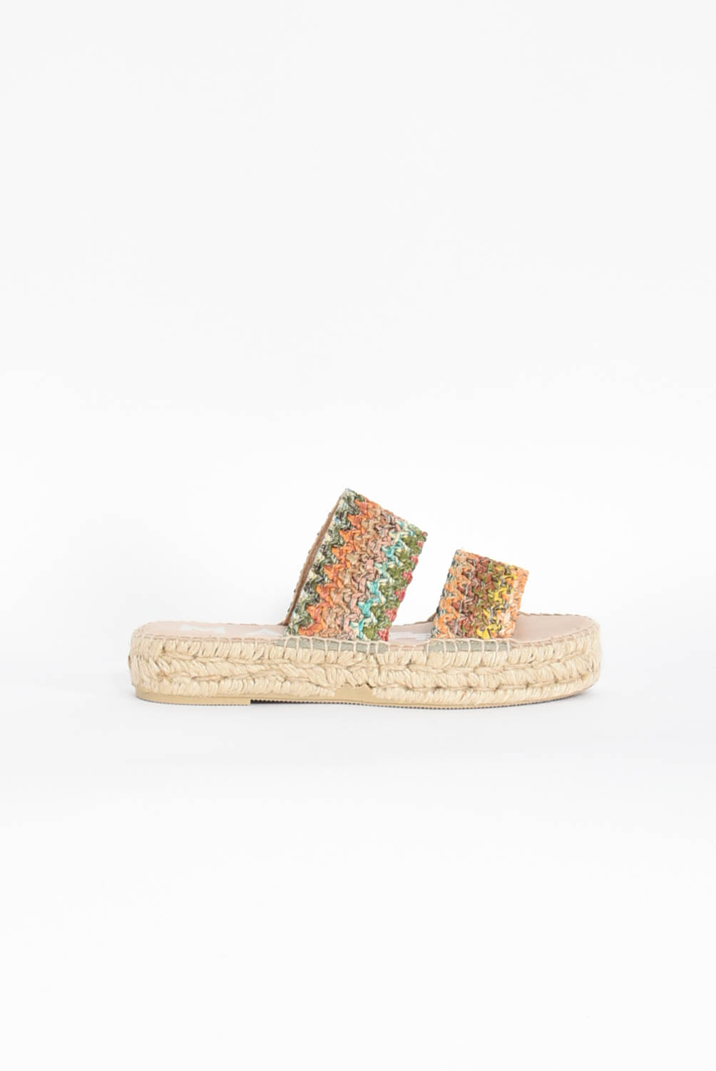 sandali bassi woven raffia double sole